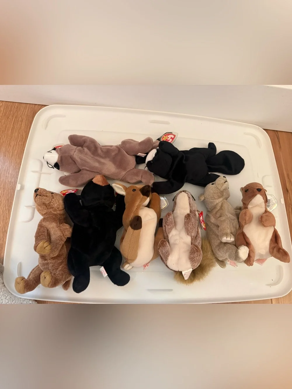 NWT Vintage Ty Beanie Babies Bundle of (8) Woodland Creatures Forest Animals